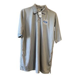Men's Gray BUILT FORD TOUGH polo shirt size XL NWT